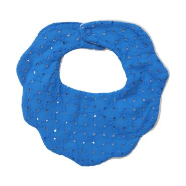bavoir bébé broderie bleue