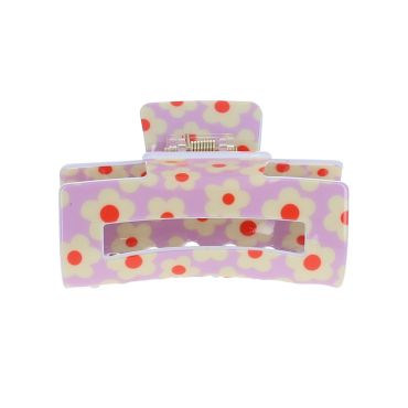 pince crabe cheveux fleurs lilas
