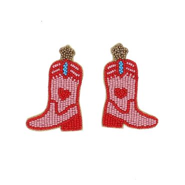 Boucles d'oreilles Bottes santiag Rodéo disco
