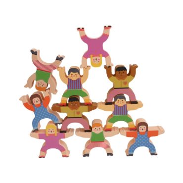 Jeu d'équilibre en bois acrobates