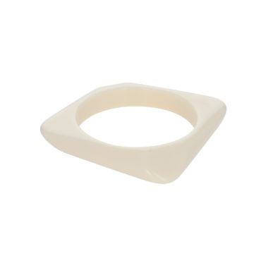 bracelet jonc en résine écru paraty