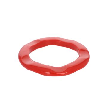 bracelet jonc résine rouge