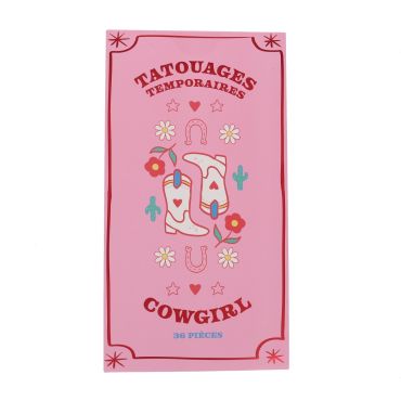 Set de 2 planches de tatouages temporaires Rodéo Disco