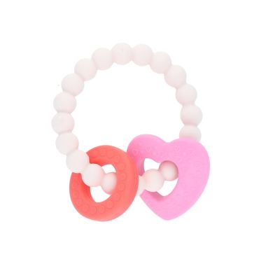 anneau dentition silicone bébé joli paon