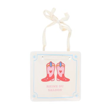 Plaque en céramique "Reine du Saloon" - Rodéo Disco