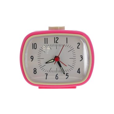 réveil vintage rétro rose