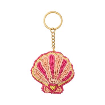 porte-clés coquillage rose