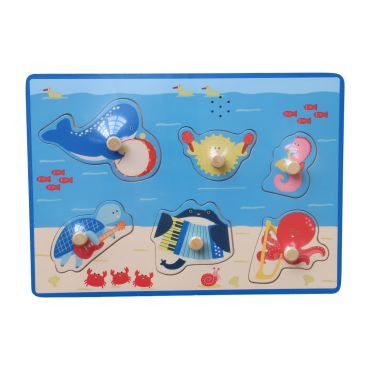 Puzzle sonore animaux marins pour bébé
