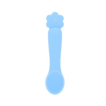 Cuillère pour bébé Joli Paon bleu ciel