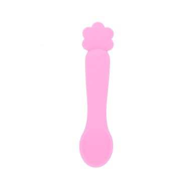 Cuillère en silicone fleur rose - Joli Paon