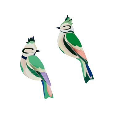 trophée perruches vertes