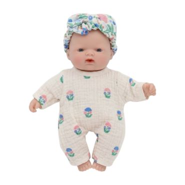 poupée sacha pyjama bleu et rose