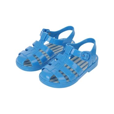 sandales de plage enfant bleu marinière petit matelot