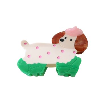 pince cheveux chien beret rose
