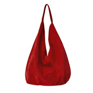 sac en cuir souple rouge