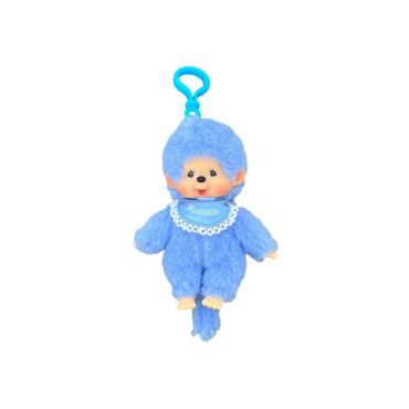Porte-clés Monchhichi bleu kiki le singe