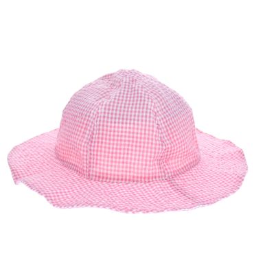 Chapeau de soleil vichy rose
