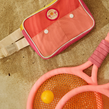 sac banane enfant rose et jaune