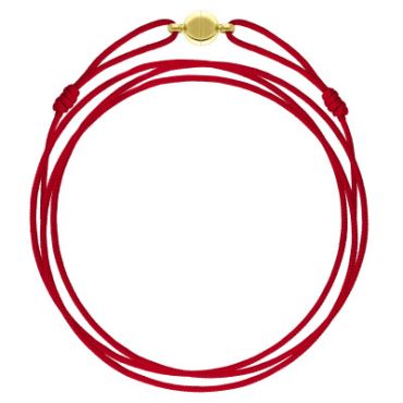 Cordon bordeaux fermoir doré