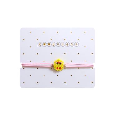 bracelet enfant perles poussin