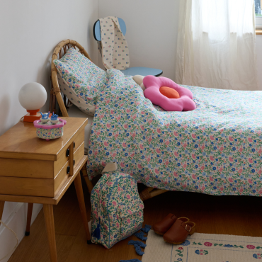 déco enfant housse de couette joli paon