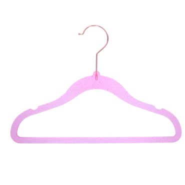 Lot de 6 cintres rose à paillettes