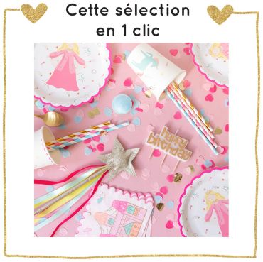 Pack anniversaire féérique Princesse et licorne