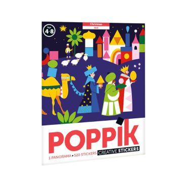 poster poppik stickers creche de noel