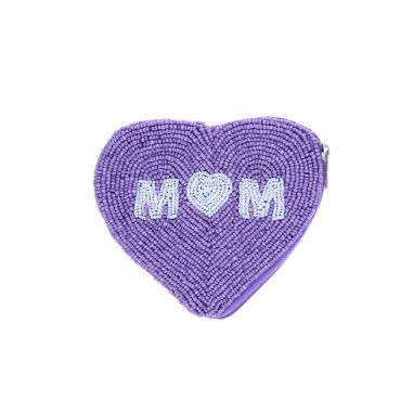 Porte-monnaie coeur lilas