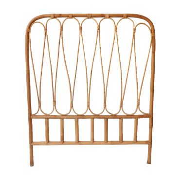 tête de lit 1 place rotin