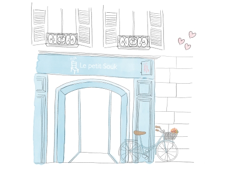La façade de nos boutiques Le petit Souk